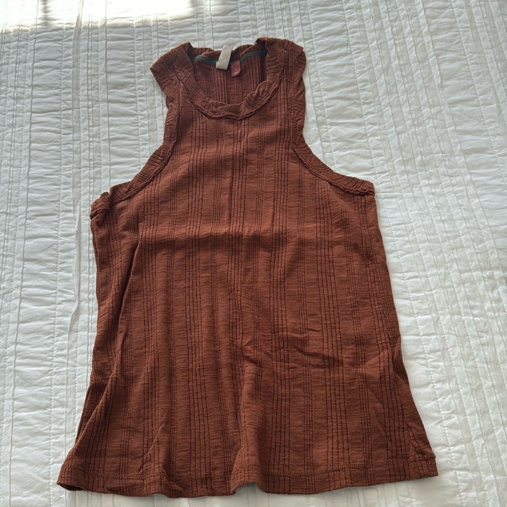 Pilcro Crew Neck Ribbed Tank Size small